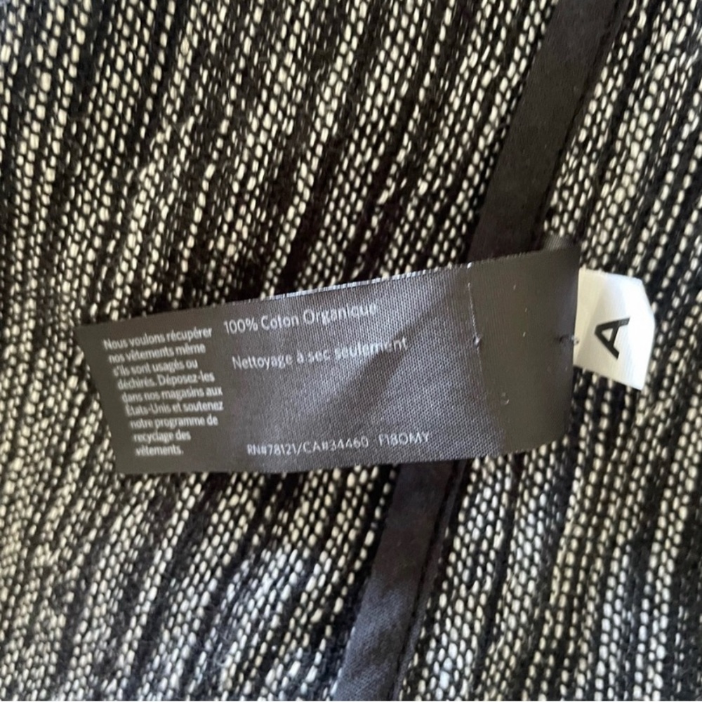 EILEEN FISHER hazy blocks organic cotton shawl jacket Great Autumn Weather - Picture 9 of 10